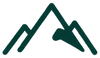 Dark green mountain logo representing Colorado grown hemp