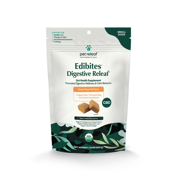 Digestive Releaf CBD Edibites For Dogs – Sweet Potato