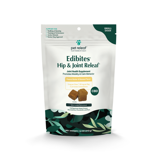 Hip & Joint Releaf CBD Edibites For Dogs – Peanut Butter Banana