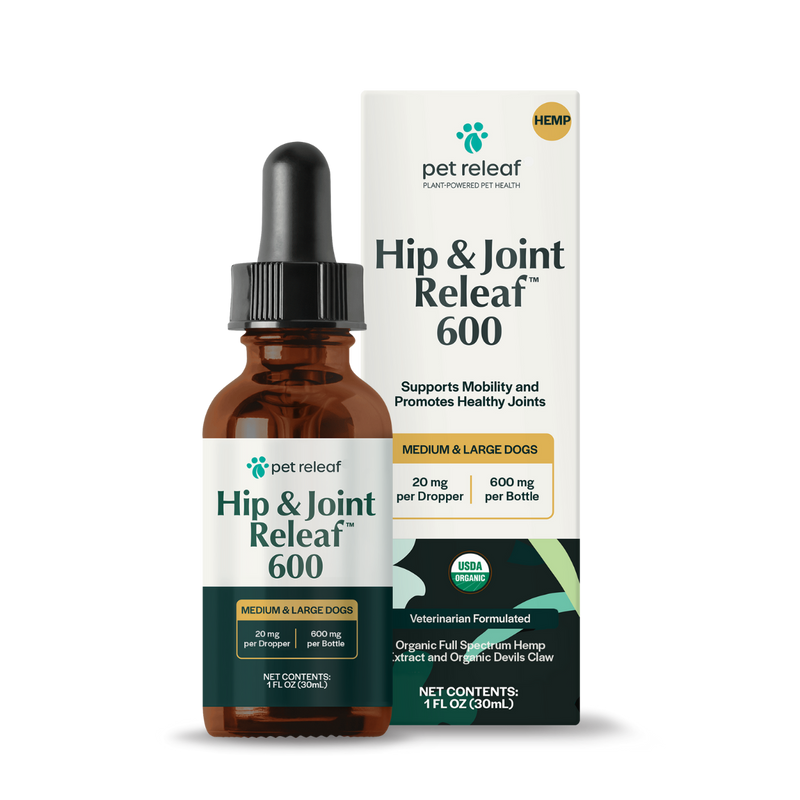 USDA Organic Hip & Joint Releaf Hemp Oil for Pets