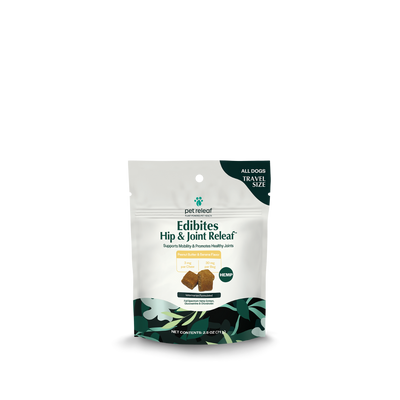 Hip & Joint Releaf Hemp Edibites For Dogs – Peanut Butter Banana