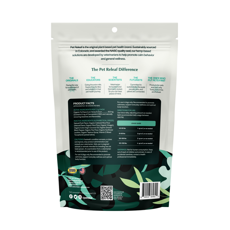 Stress Releaf CBD Edibites For Dogs – Bacon